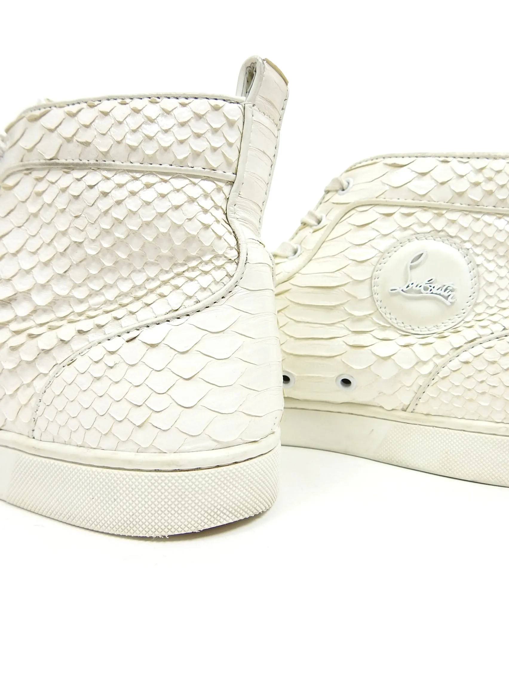 Christian Louboutin Python High Top Sneakers Size 43