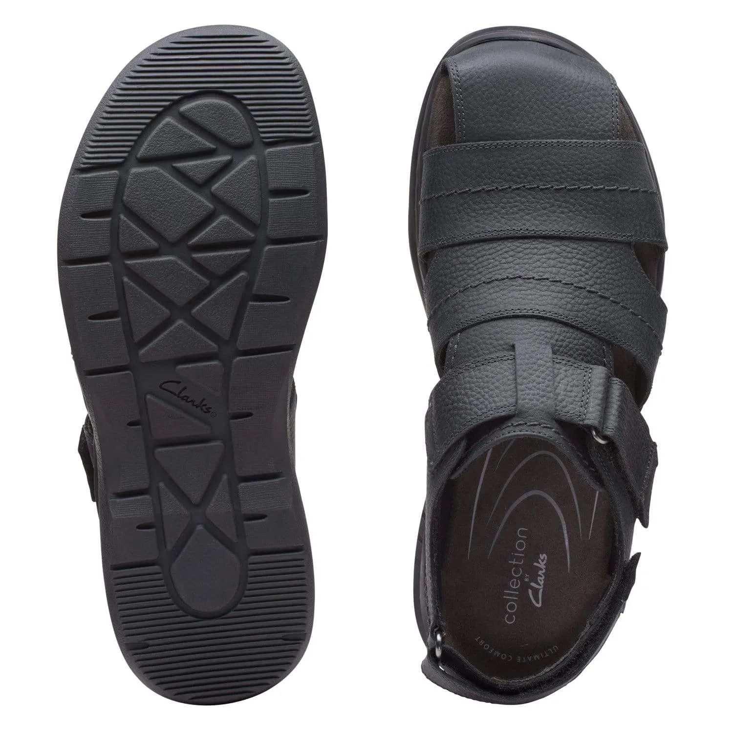 Clarks Hapsford Cove - Sandals - Back Tumbled Leather - 261580147 - G Width (Standard Fit)