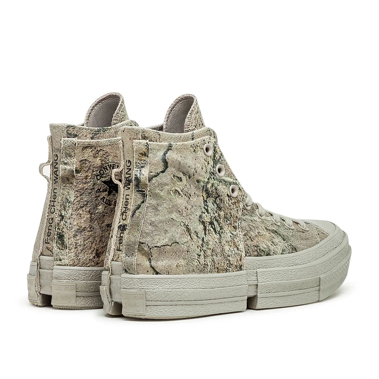 converse x feng chen wang chuck 70 2 in 1 hi (grey / grey / grey)