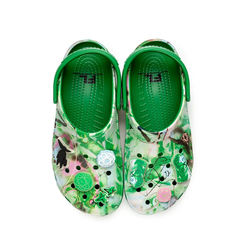 Crocs x Futura Laboratories Classic Clog | Green Ivy