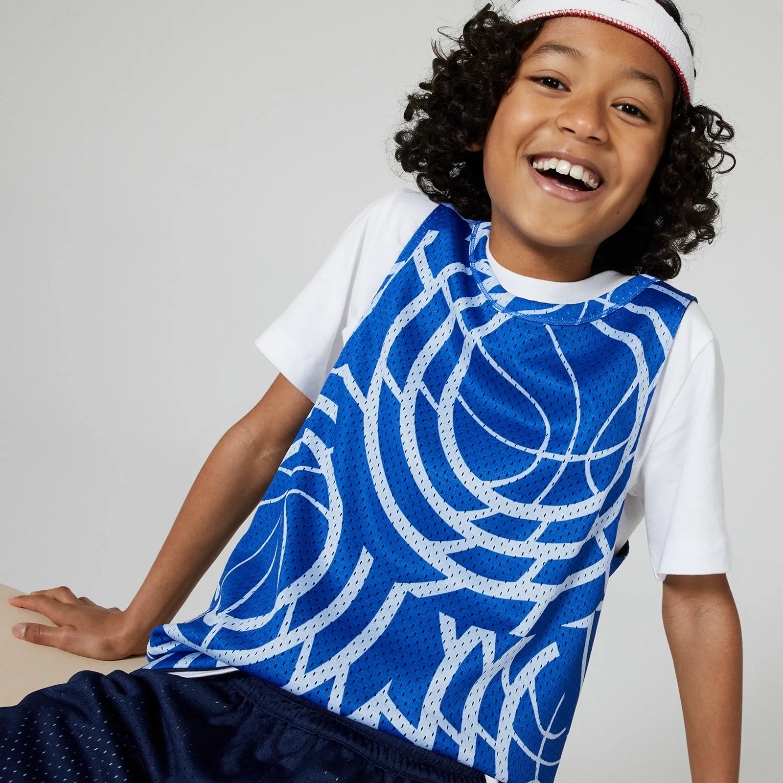 Culture of Basketball Reversible Youth Tank - Navy