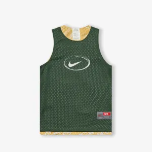 Culture of Basketball Swoosh Reversible Youth Tank - Fir/Gold