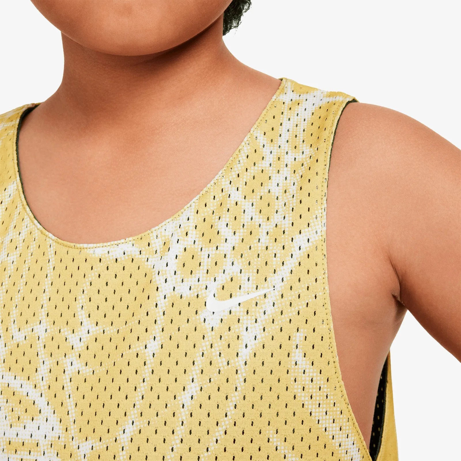 Culture of Basketball Swoosh Reversible Youth Tank - Fir/Gold