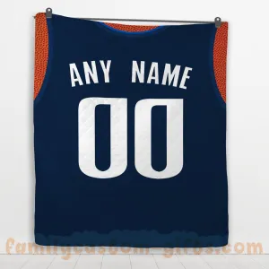 Custom Premium Quilt Blanket Dallas Jersey Basketball Personalized Quilt Gifts for Her & Him