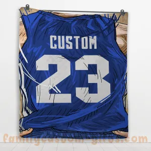Custom Premium Quilt Blanket North Carolina Jersey Basketball Personalized Quilt Gifts for Her & Him