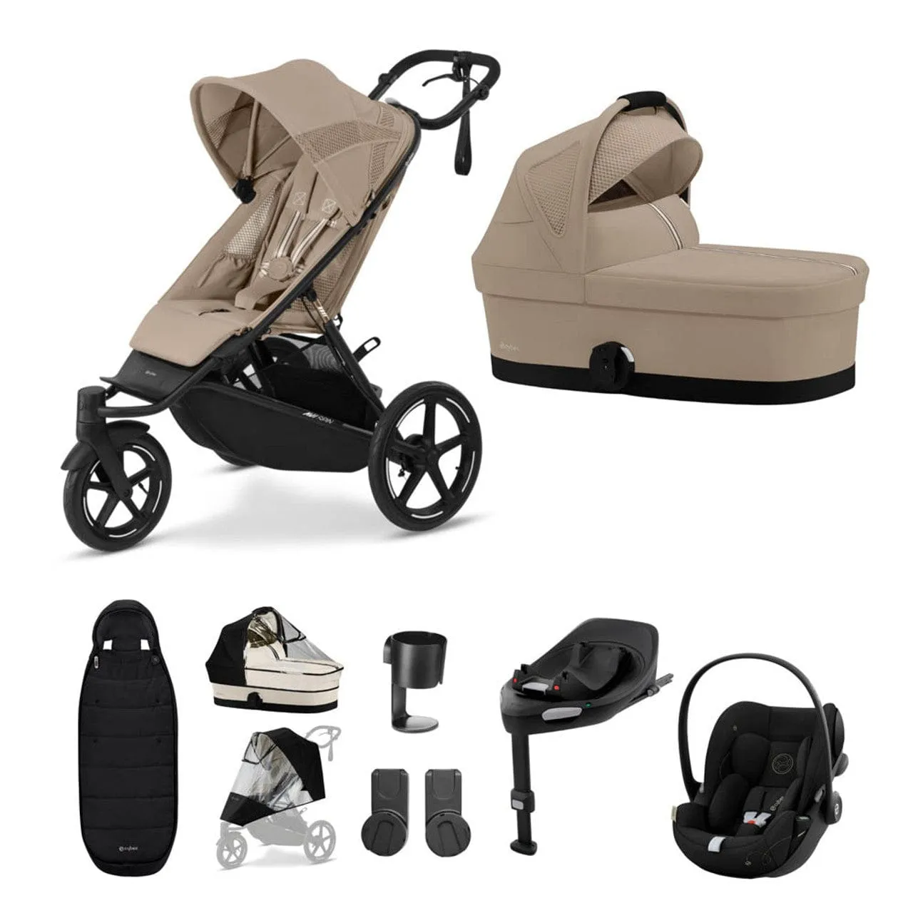 Cybex AVI Spin Luxury Cloud G Bundle - Almond Beige