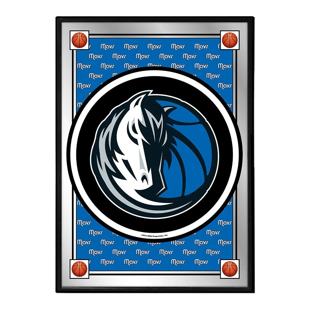 Dallas Mavericks: Team Spirit - Framed Mirrored Wall Sign