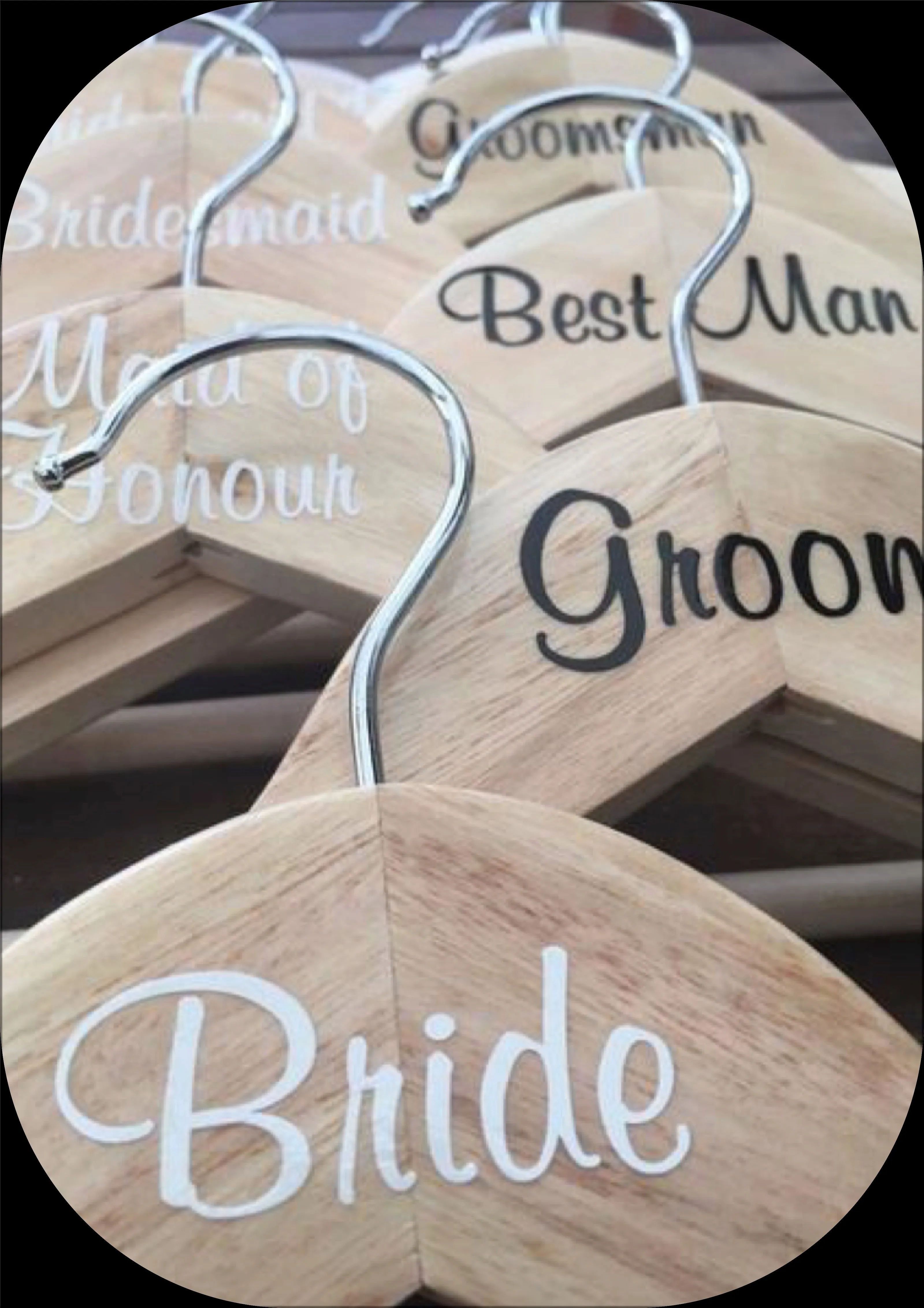 Decals for Brides, Grooms & Bridal Party.