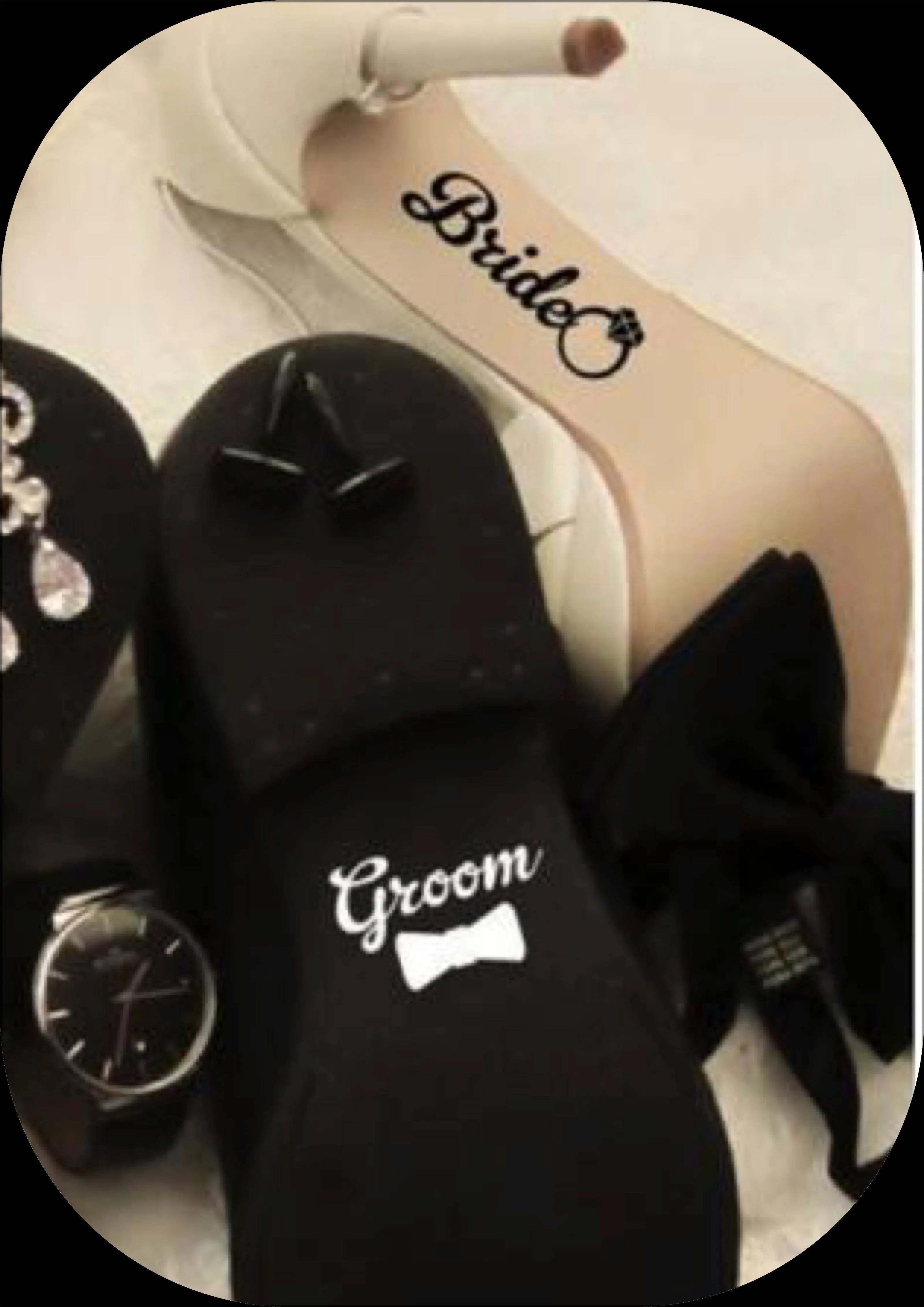 Decals for Brides, Grooms & Bridal Party.