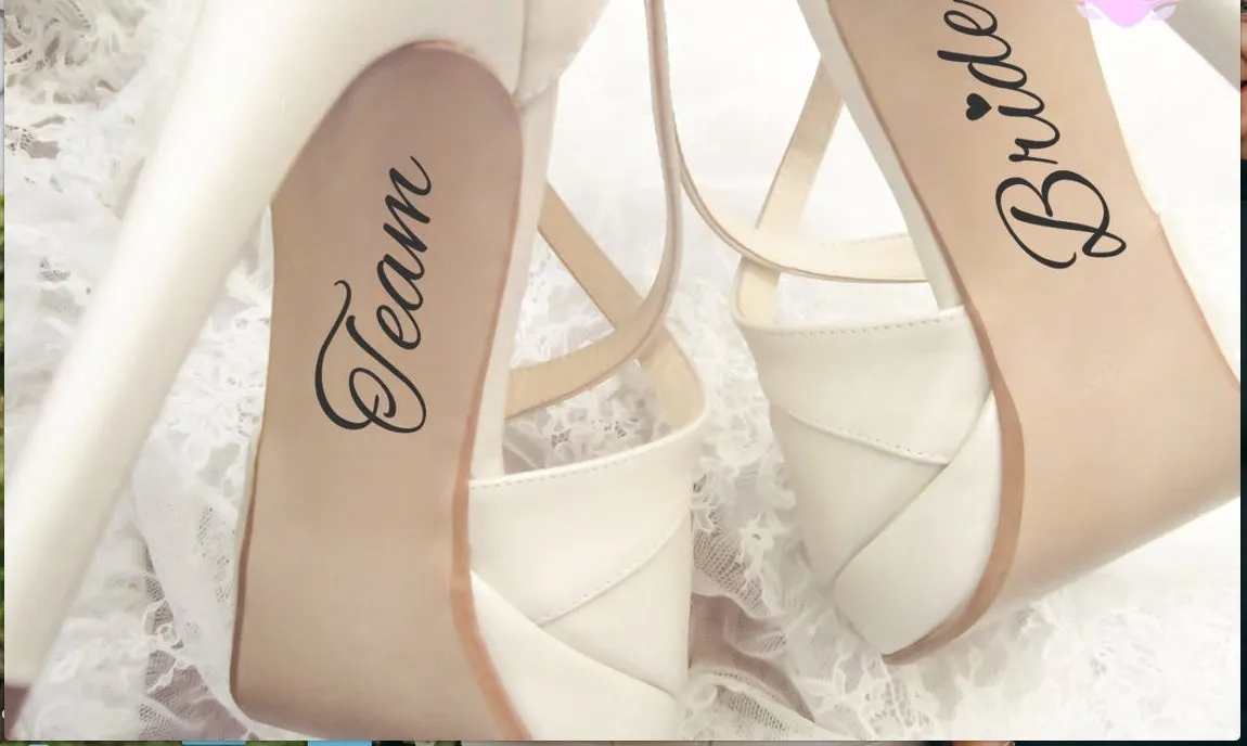 Decals for Brides, Grooms & Bridal Party.