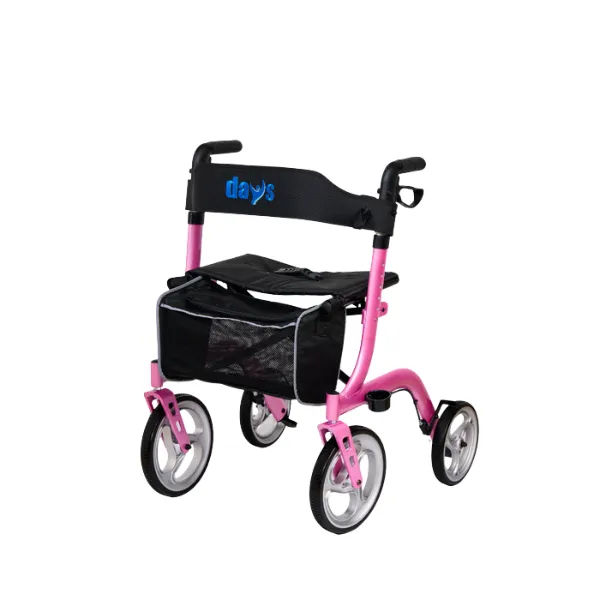 Deluxe Compact Outdoor Walker with Seat