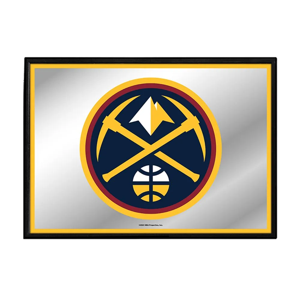 Denver Nuggets: Framed Mirrored Wall Sign