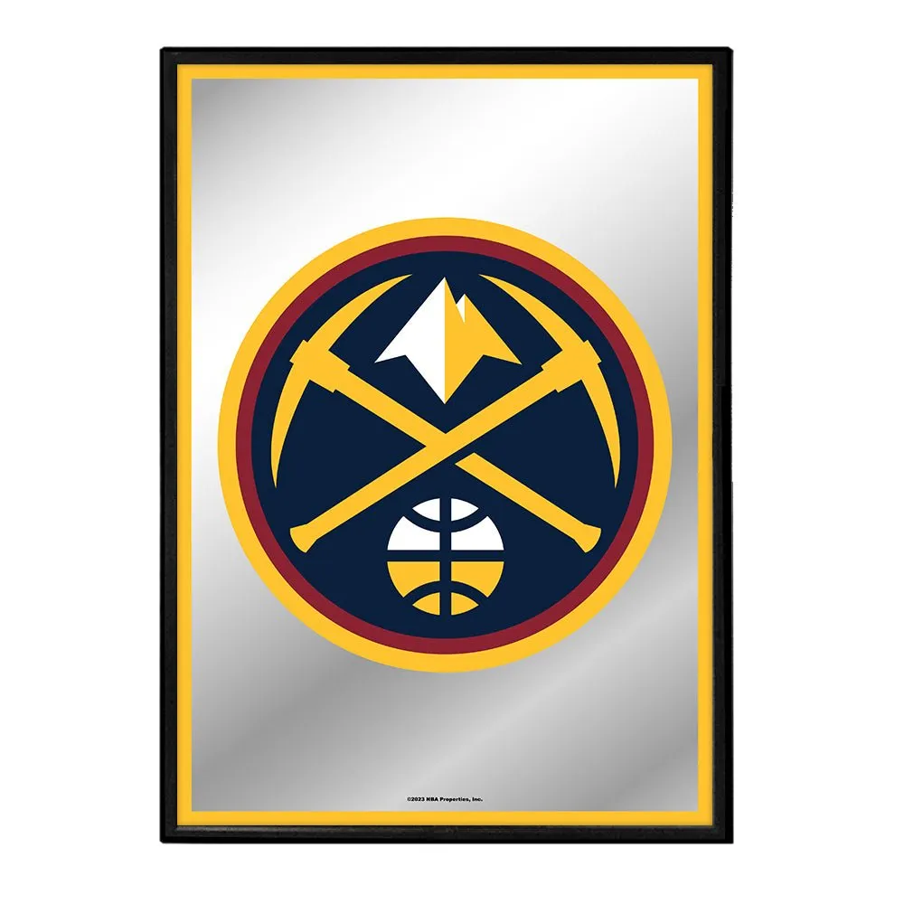Denver Nuggets: Framed Mirrored Wall Sign