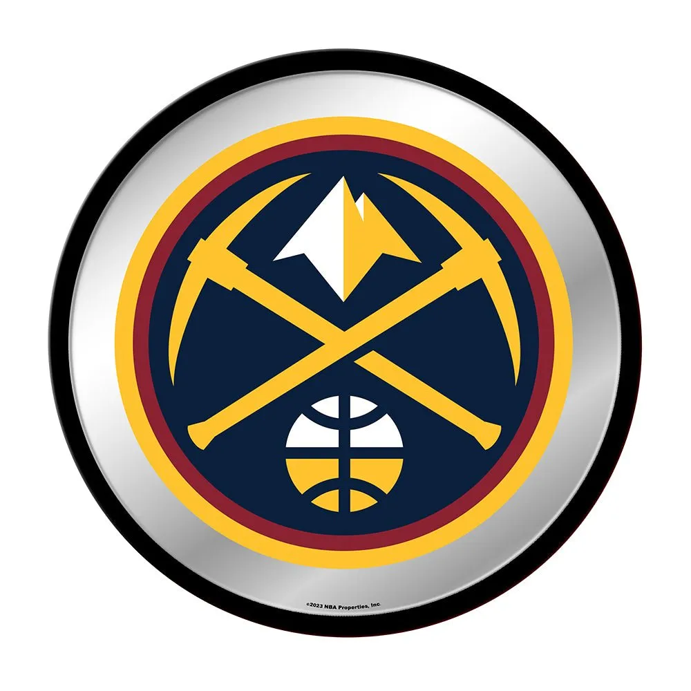 Denver Nuggets: Modern Disc Mirrored Wall Sign