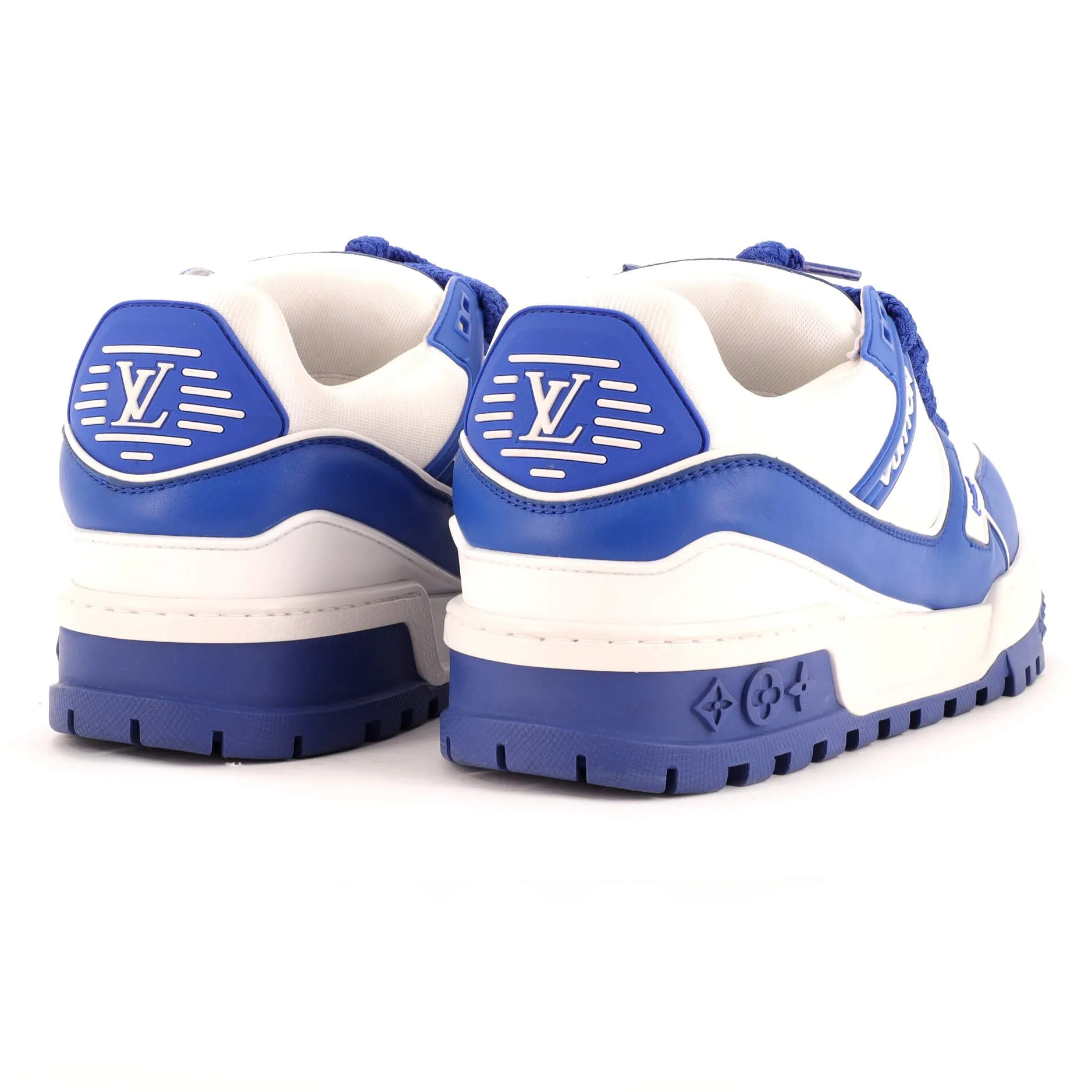 Designer Men's Maxi Trainer Sneakers Leather and Fabric