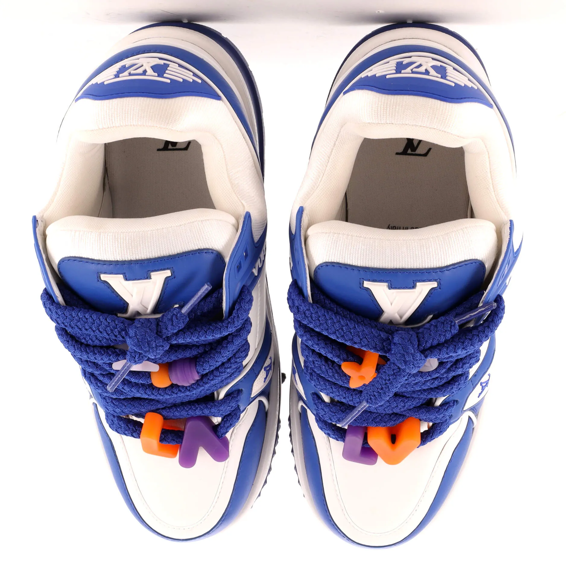 Designer Men's Maxi Trainer Sneakers Leather and Fabric