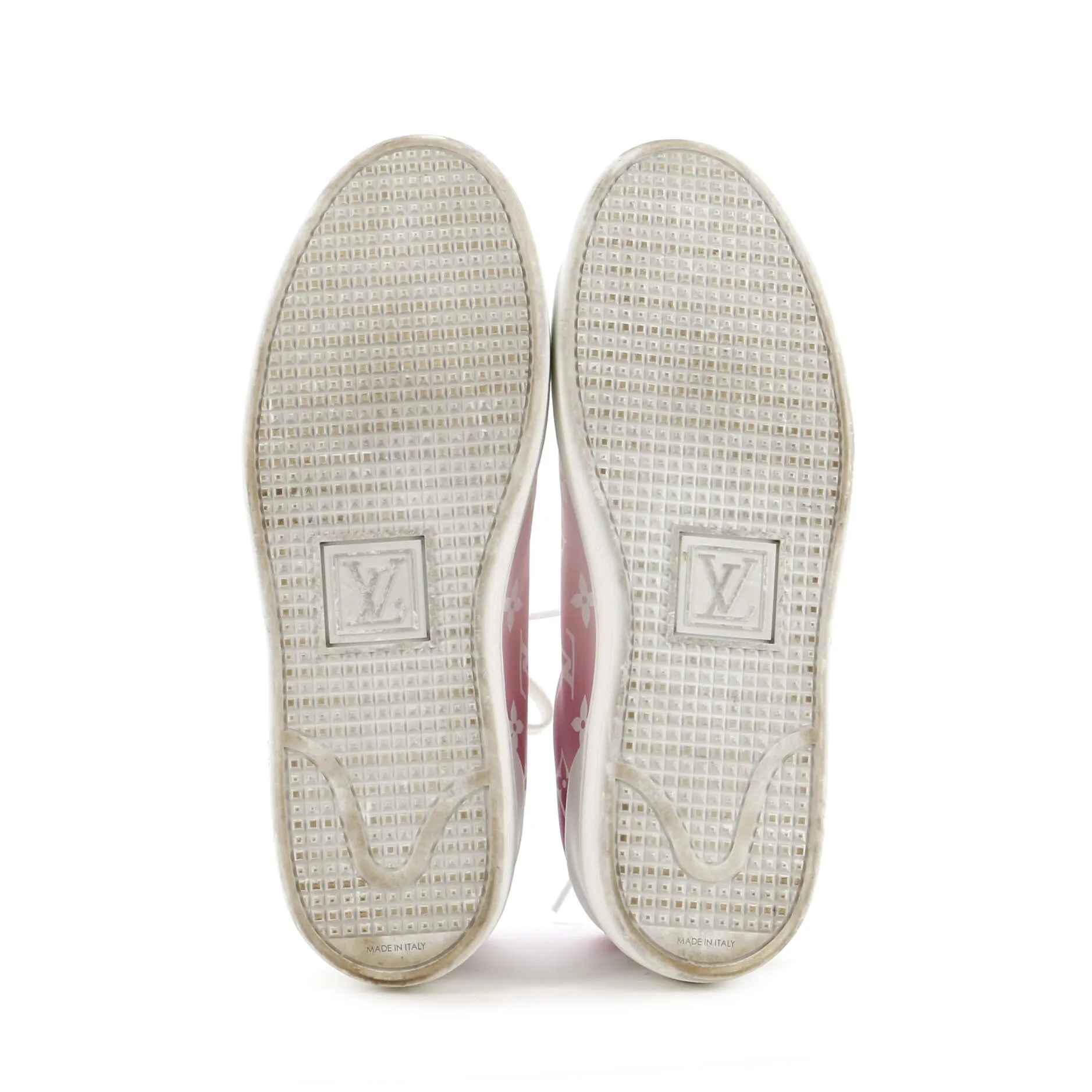 Designer Women's FrontRow Sneakers Gradient Monogram Printed Leather
