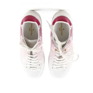 Designer Women's FrontRow Sneakers Gradient Monogram Printed Leather