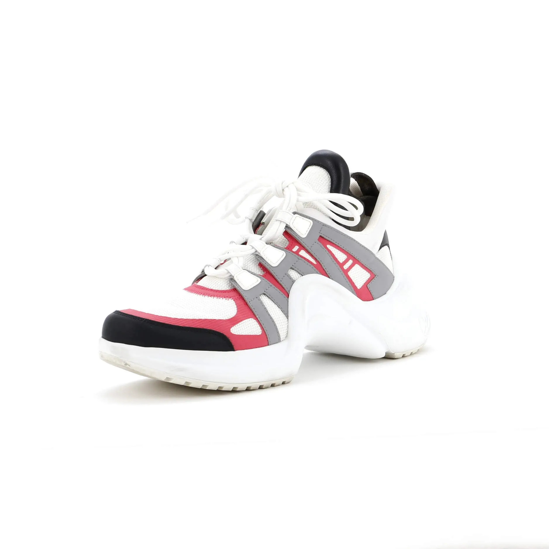 Designer Women's LV Archlight Sneakers Fabric and Leather