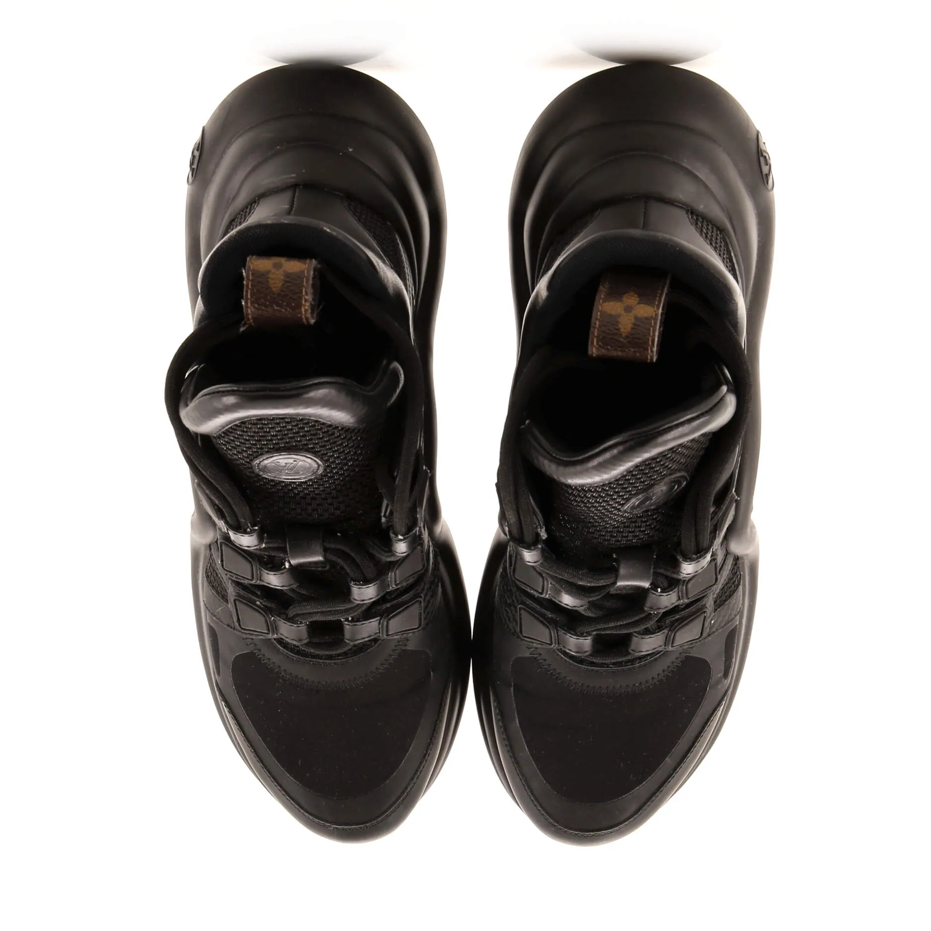 Designer Women's LV Archlight Sneakers Monogram Technical Nylon with Leather