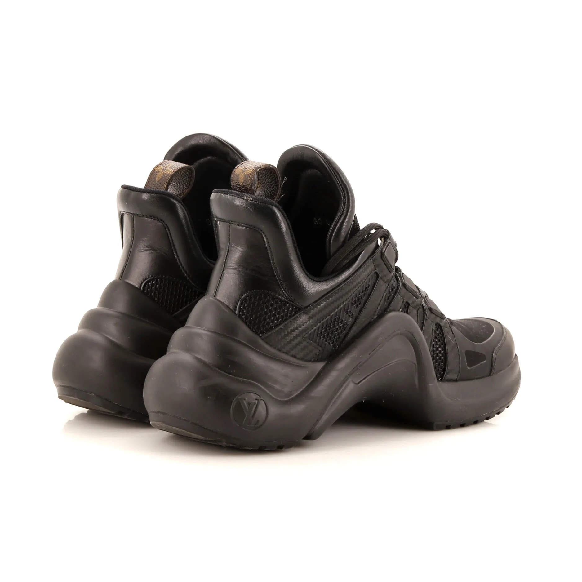 Designer Women's LV Archlight Sneakers Monogram Technical Nylon with Leather