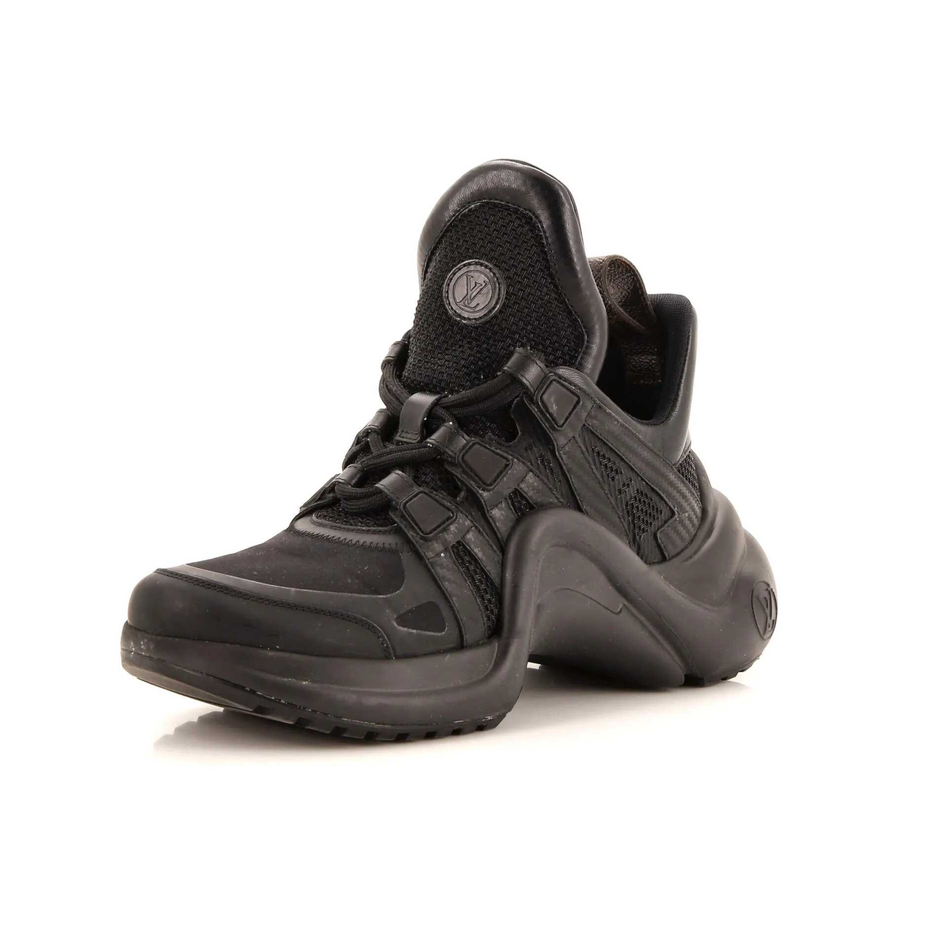 Designer Women's LV Archlight Sneakers Monogram Technical Nylon with Leather