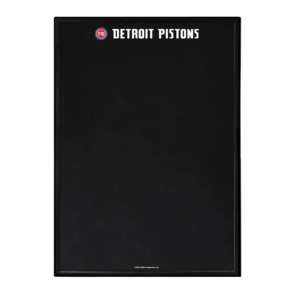 Detroit Pistons: Framed Chalkboard