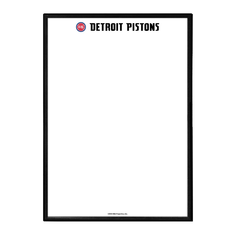 Detroit Pistons: Framed Dry Erase Wall Sign