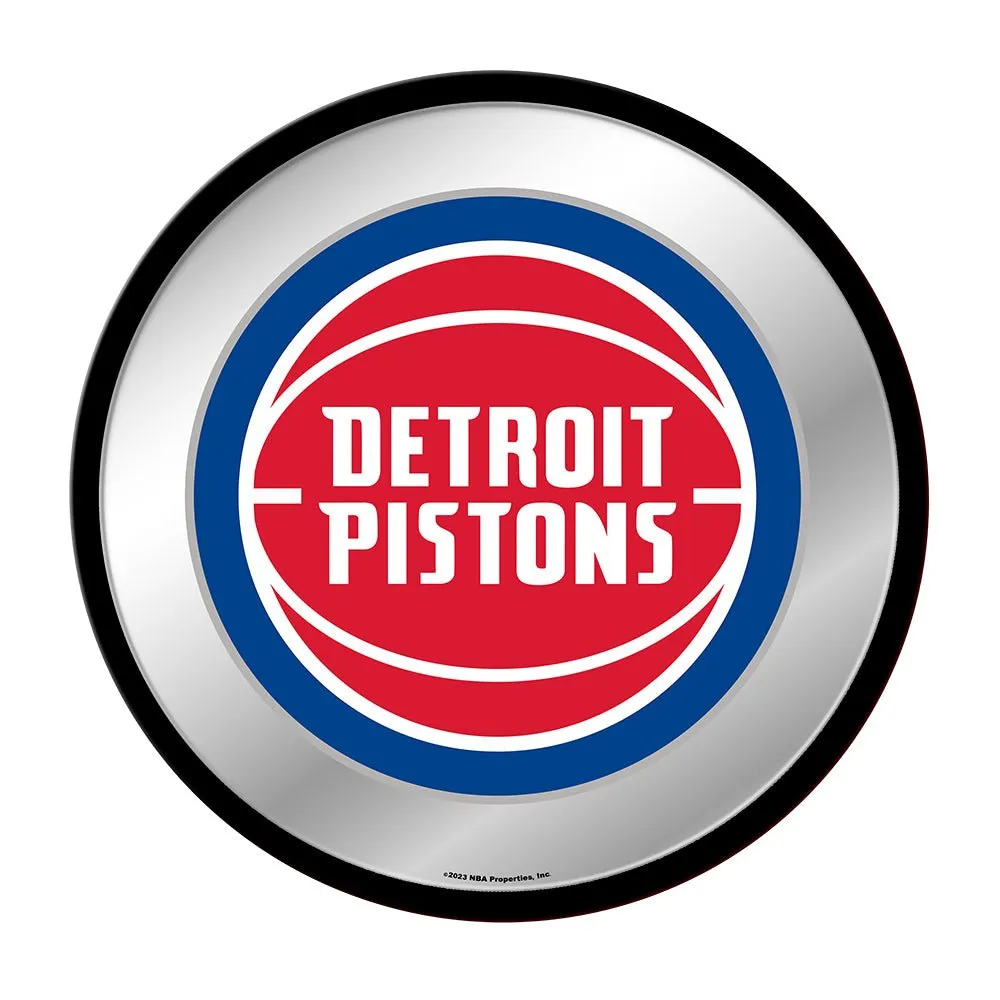 Detroit Pistons: Modern Disc Mirrored Wall Sign