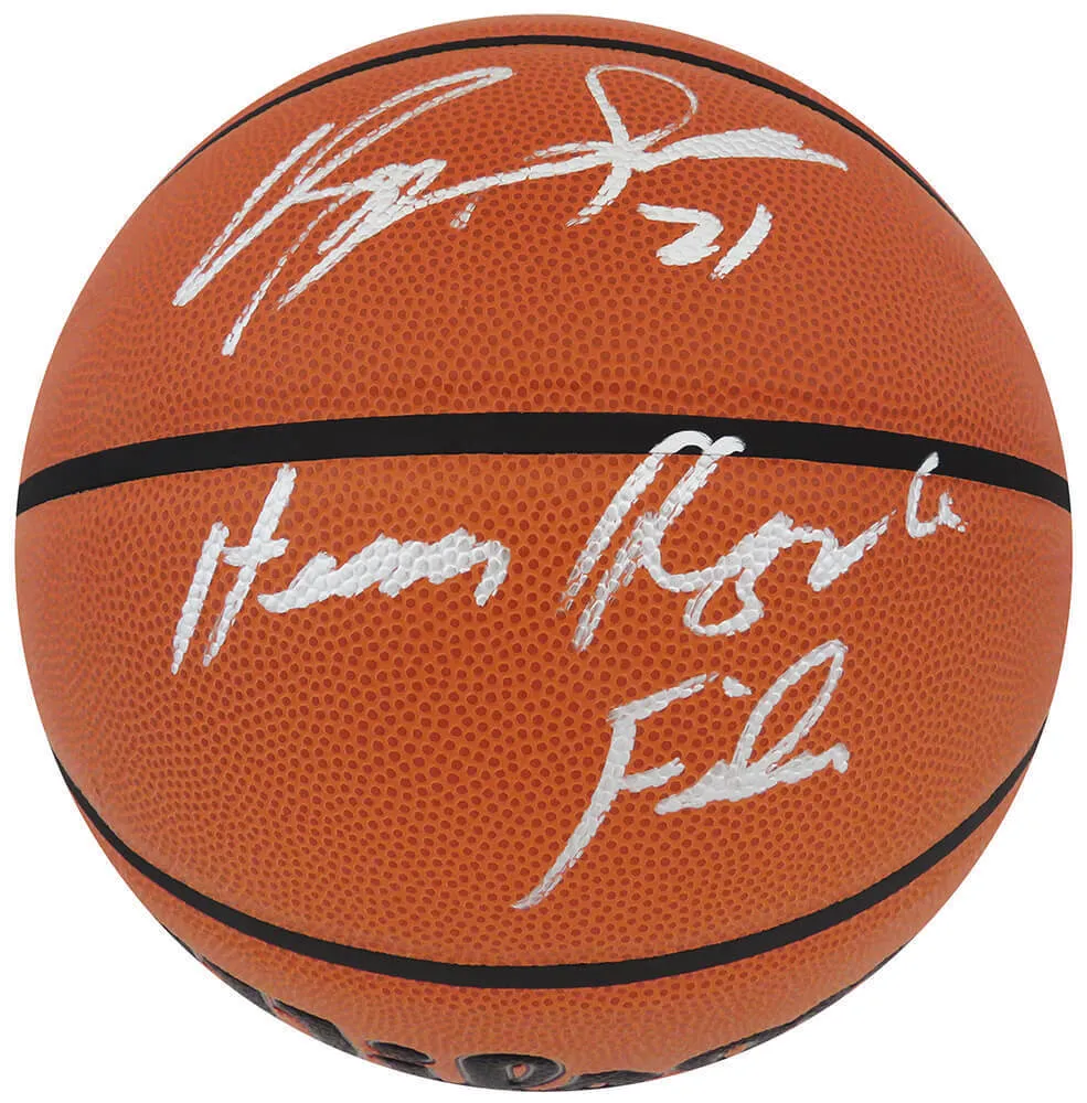 Dominique Wilkins Signed Wilson I/O NBA Basketball w/Highlight Film - (SS COA)