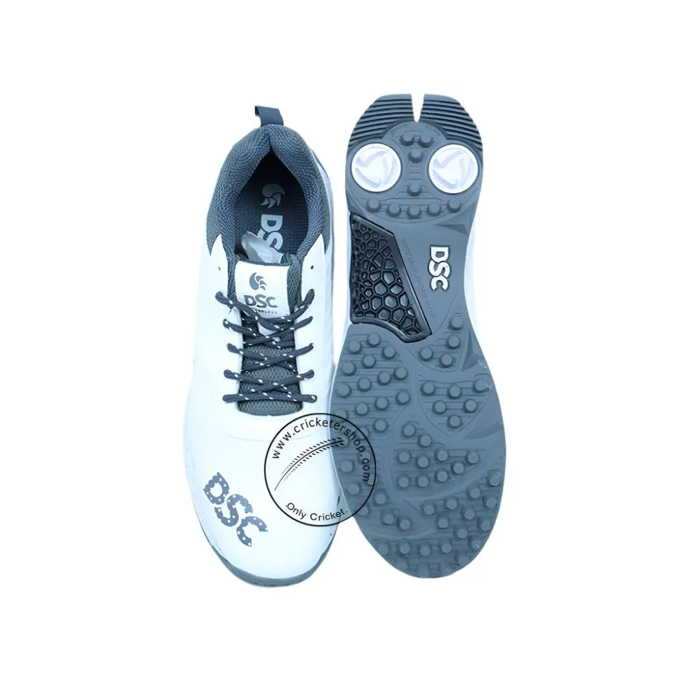 Dsc Jaffa 22 Gray White Cricket Rubber Shoes