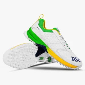 DSC Jaffa GT Cricket Shoes (White/Green)