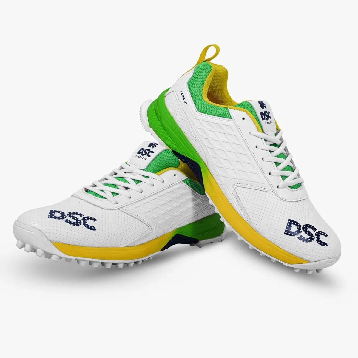 DSC Jaffa GT Cricket Shoes (White/Green)