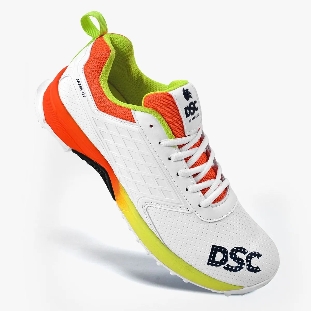DSC Jaffa GT Cricket Shoes (White/Orange)