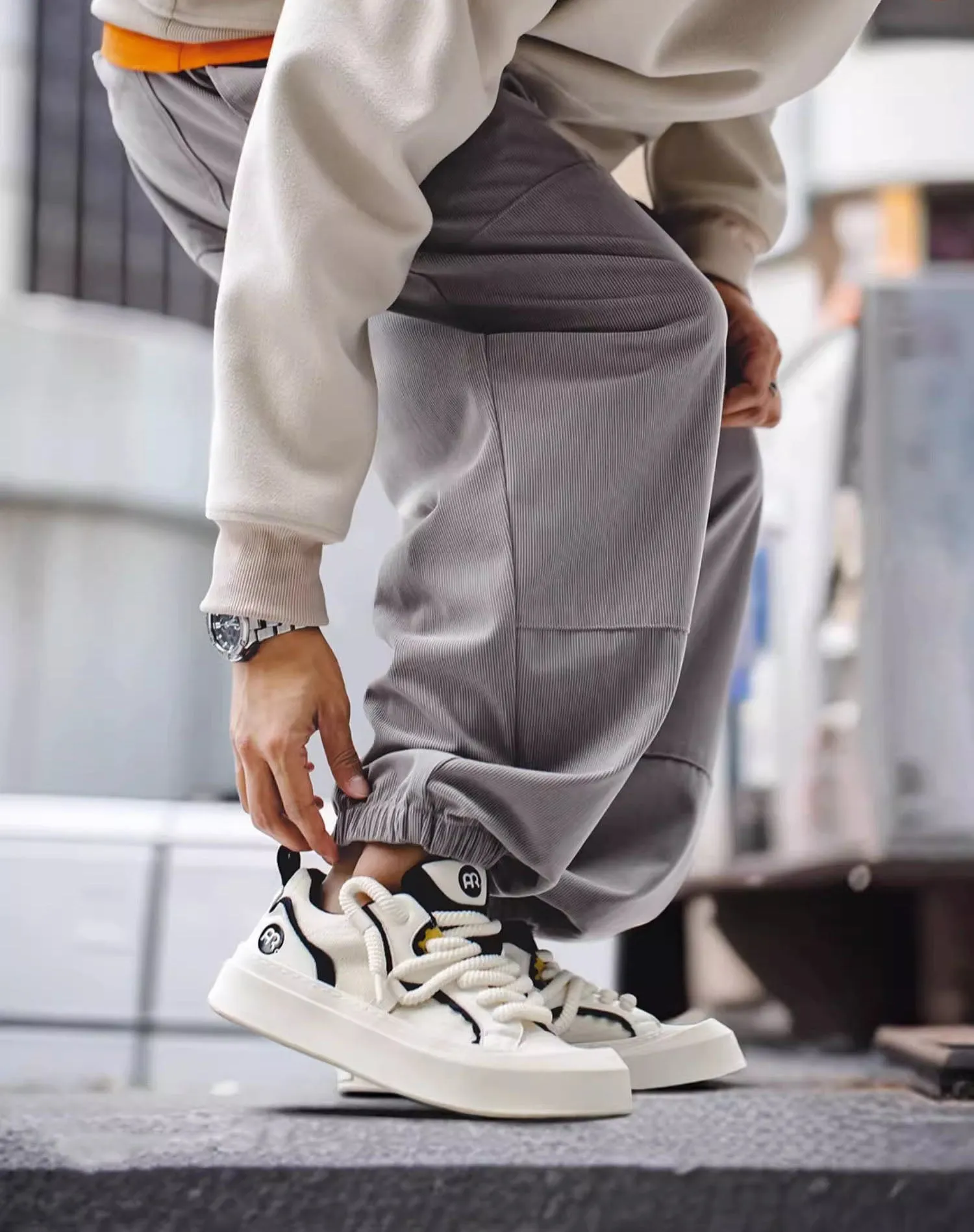 Electric Shark Big Head Breathable Cute Men's Casual Shoes