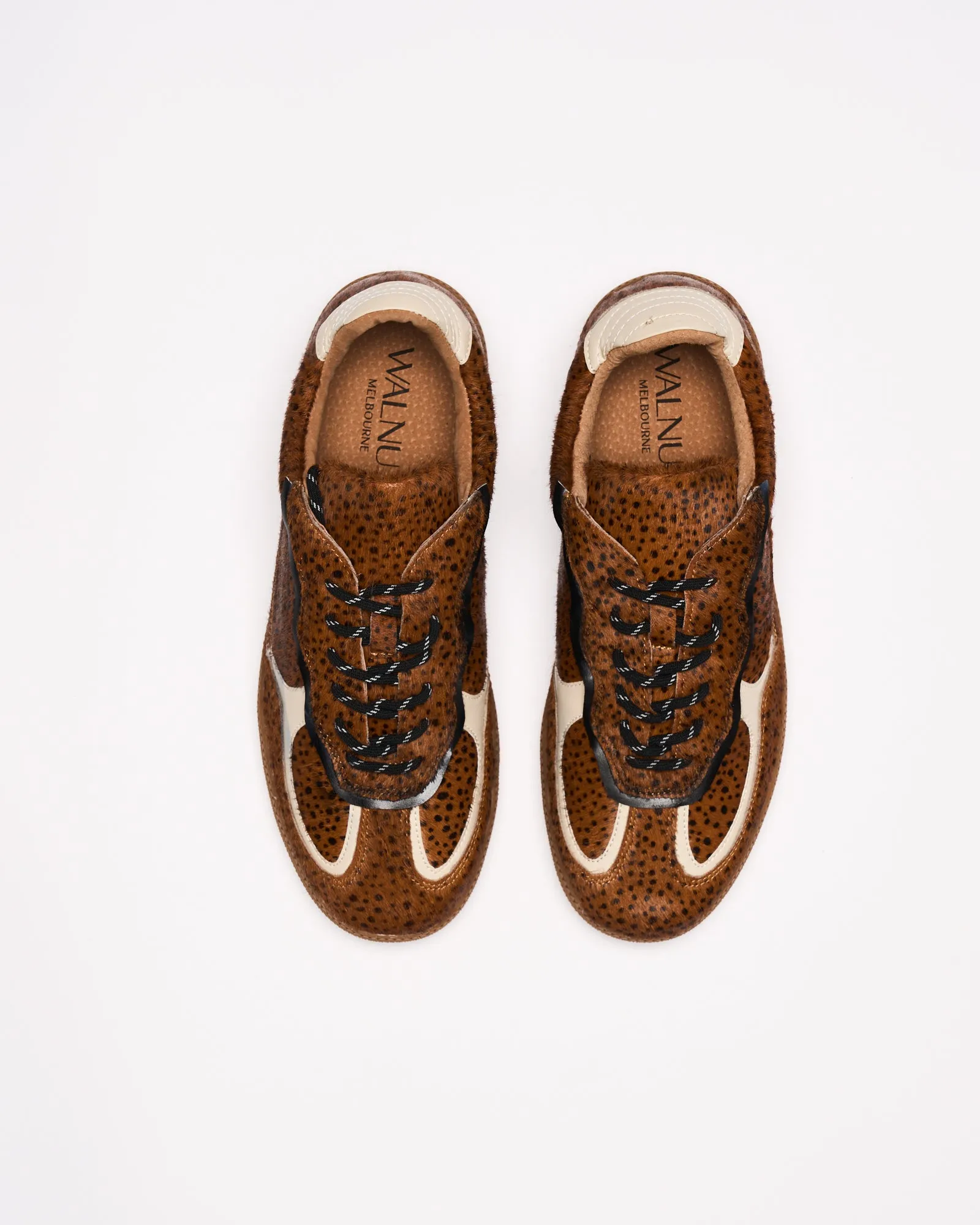 Fallon Leather Sneaker - Leopard Spot