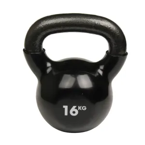 Fitness Mad 16kg Cast Iron Kettlebell Black