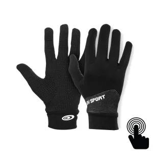 Gants tactiles LIGHT-RUN noir & gris chiné
