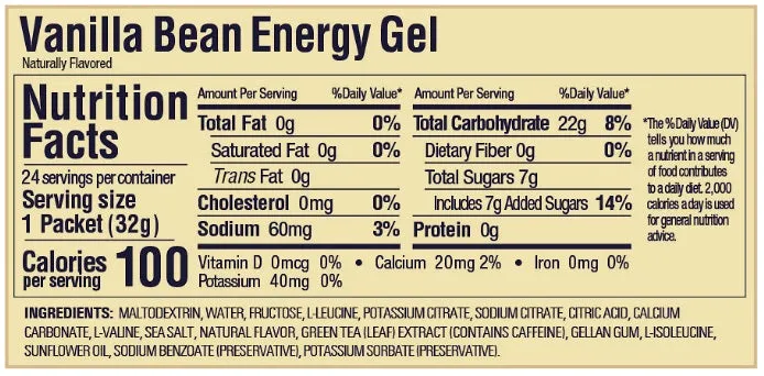 Gel Energy Vanilla Bean