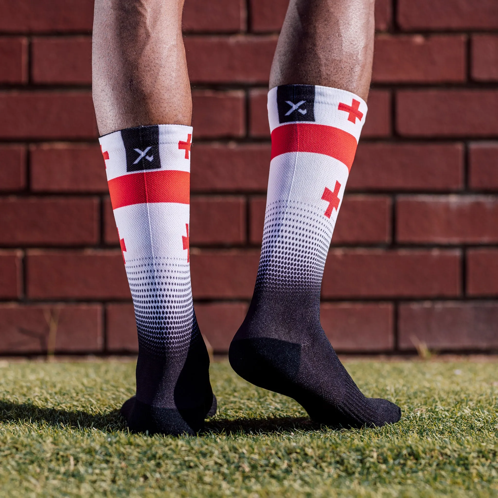 Georgia Flag Socks