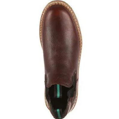 Georgia Men's Giant 5" Steel Toe Waterproof High Romeo Work Boot -Brown- GR530