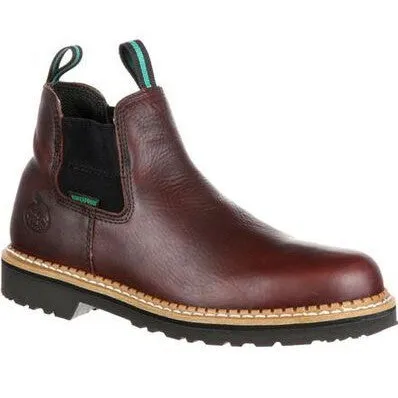 Georgia Men's Giant 5" Steel Toe Waterproof High Romeo Work Boot -Brown- GR530