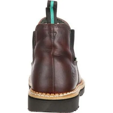Georgia Men's Giant 5" Steel Toe Waterproof High Romeo Work Boot -Brown- GR530