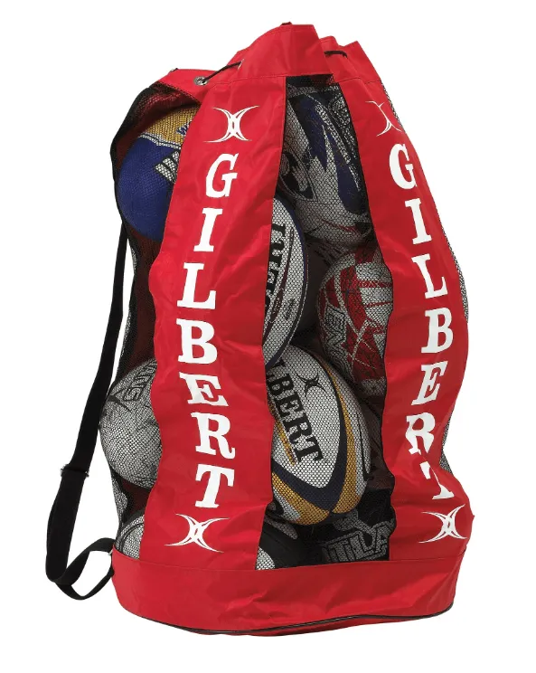 Gilbert Breathable Large Sturdy Rugby Ball Bag