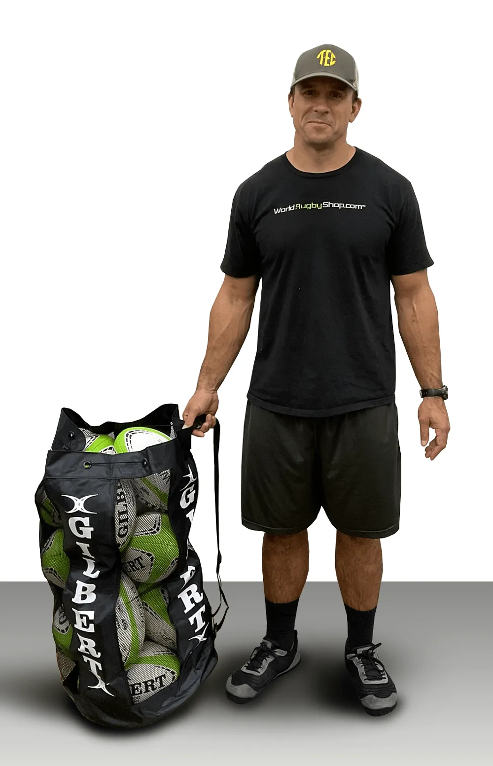 Gilbert Breathable Large Sturdy Rugby Ball Bag