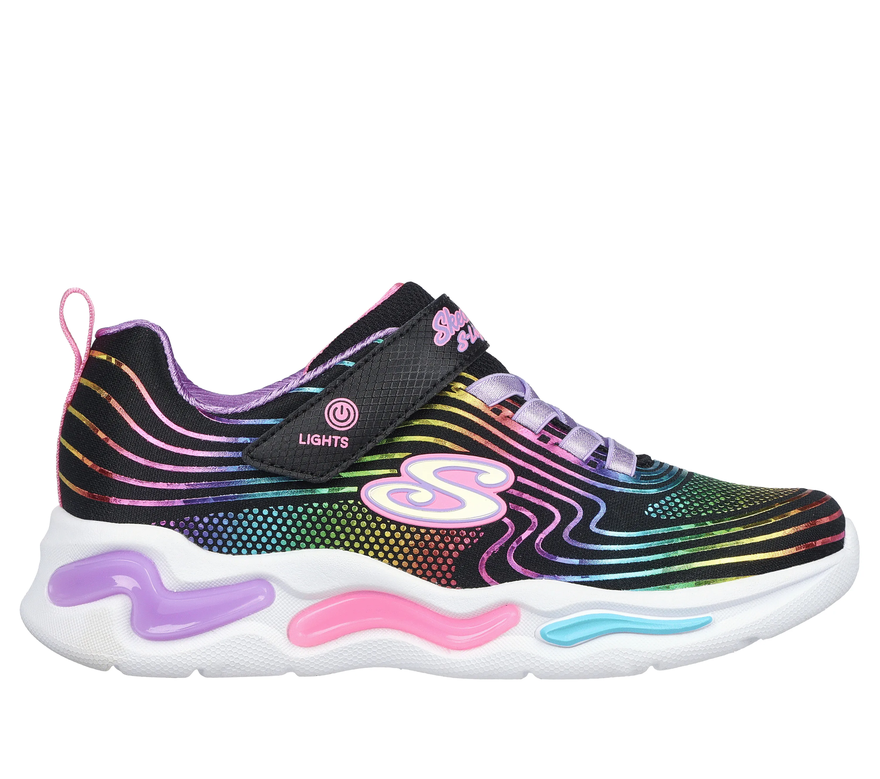 Girls' S Lights Wavy Beams Shoes