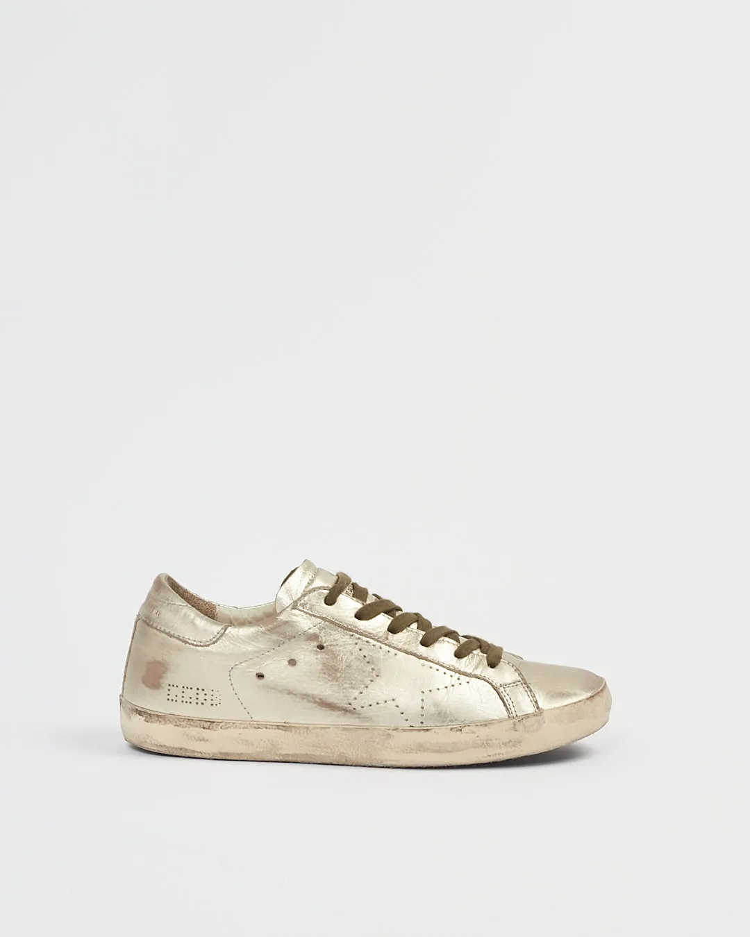 Golden Goose Metallic Gold Sneakers - 38