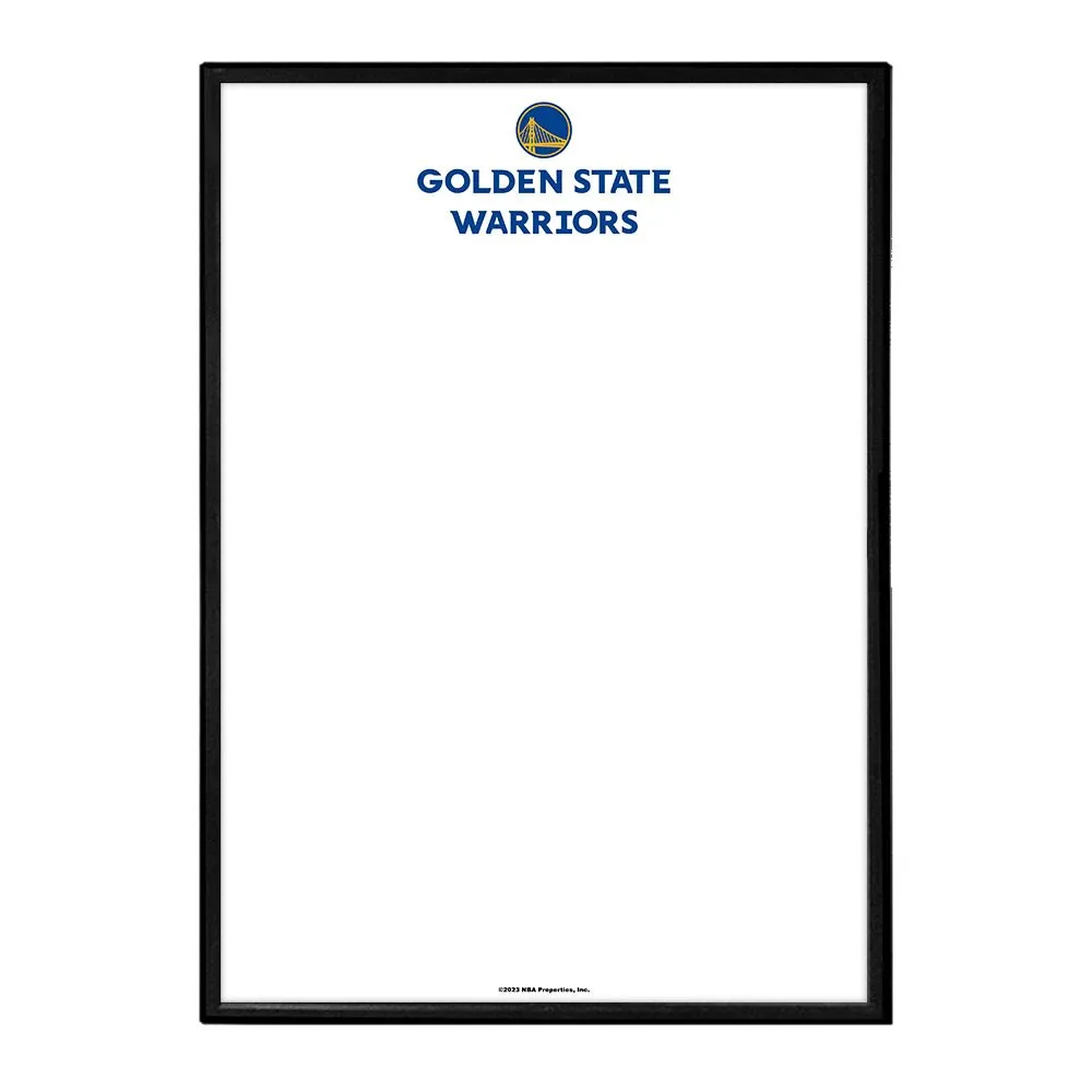 Golden State Warriors: Framed Dry Erase Wall Sign