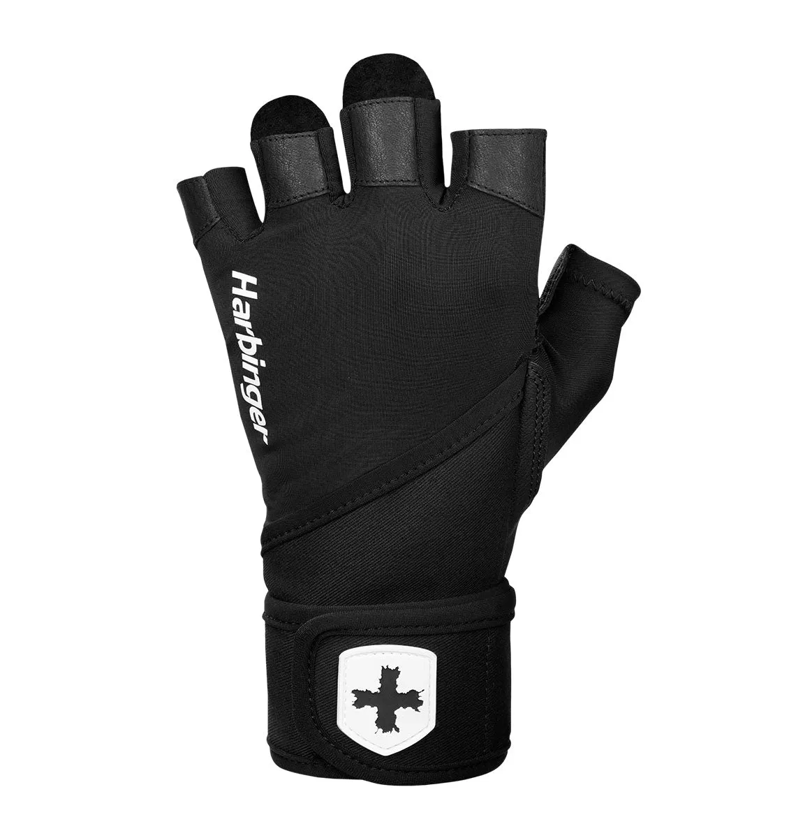 Harbinger Women's Pro Wrist Wrap Weight Lifting Gloves 2.0 - Black