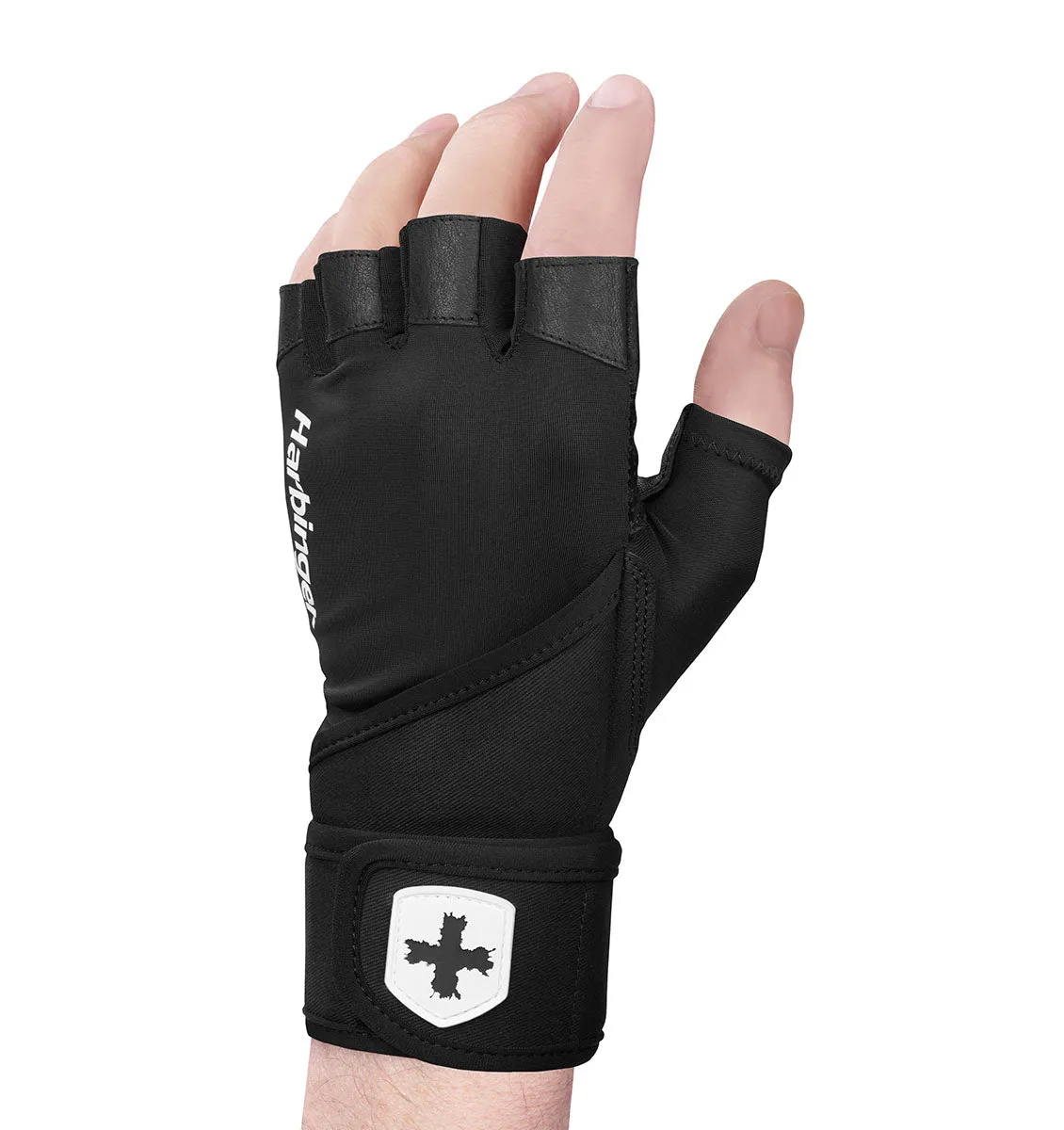 Harbinger Women's Pro Wrist Wrap Weight Lifting Gloves 2.0 - Black
